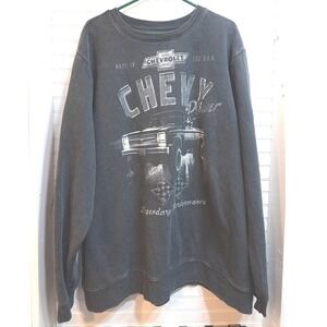 Chevy Pick-up‎ Truck Crewneck Sweatshirt Men's 2XL Chevrolet Graphic Print